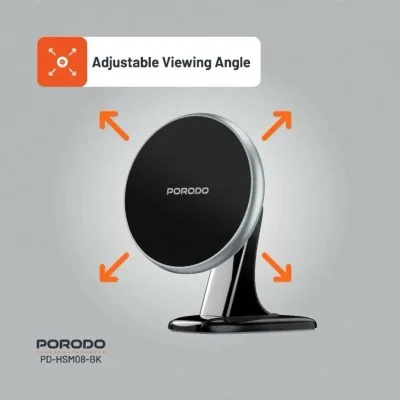 Porodo Magsafe Magnetic Aluminum Mount - Black